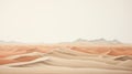 Minimalist Landscape Illustration: Vast Desert Horizon