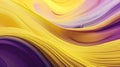 Minimalist Landscape-inspired Yellow and Purple Swirl Pattern Wallpaper. Generative AI