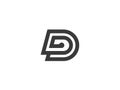 Minimalist Letter D Monogram