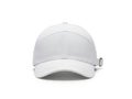Minimalist light gray baseball cap with adjustable strap Royalty Free Stock Photo