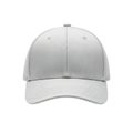 Minimalist light gray baseball cap isolated on white background Royalty Free Stock Photo