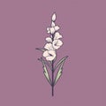 Minimalist Linework Logo Design For Gladiolus Business