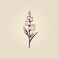 Minimalist Linework Logo Design For Gladiolus Business