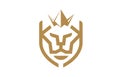 MINIMALIST LION LOGO DESIGN WITH A CROWN THE LION KING