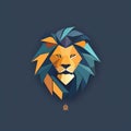 Minimalist Lion Logo Illustration