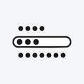 Minimalist Loading Progress Bar Vector Icon Royalty Free Stock Photo