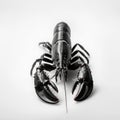 Minimalist Lobster Art: Bold Saturation And Lifelike Accuracy