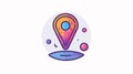 Minimalist Location Pin Icon for Web Design and Navigation Needs