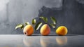 Minimalist Mango Composition On Polished Concrete Surface