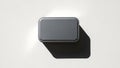 Minimalist Metal Box with Shadow Royalty Free Stock Photo