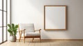 Minimalist Mid-century Wooden Frame With Japanese Simplicity