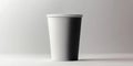 Minimalist Mockup of a Sleek Disposable Coffee Cup on a Clean Backdrop for Product Presentation Royalty Free Stock Photo