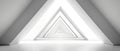 Abstract Triangular Corridor Design Royalty Free Stock Photo
