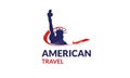 America traval logo template