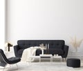 Minimalist modern living room interior background Royalty Free Stock Photo