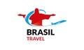 Brazil Travel Logo Template