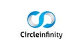 Circle Infinity logo template Royalty Free Stock Photo