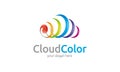 Cloud Color logo template