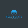 Minimalist and modern real estate logo design