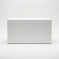 Minimalist modern rectangular grey box placed against a plain background Royalty Free Stock Photo