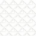 Minimalist Mountain Line Art Pattern Royalty Free Stock Photo