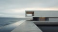 Minimalist Neoclassical Architecture: Concrete House With Ocean View