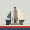 Minimalist Neoclassicism Image Inspired By Bauhaus Movement