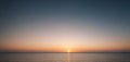Minimalist Sunrise Over Vast Ocean Royalty Free Stock Photo