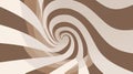 Minimalist Op Art Composition With Taupe Spiral Focal Point