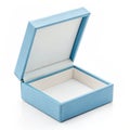 Minimalist open blue box Royalty Free Stock Photo