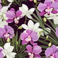 Minimalist orchid pattern for a minimalist home