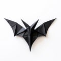 Minimalist Origami Black Bat: Graceful Sculpture With Foreboding Colors