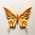 Minimalist Origami Butterfly: Playful And Friendly Composition