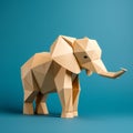 Minimalist Origami Elephant: Playful And Curious Design