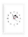 Wall Clock design, Feel this love, vector, wording design, lettering, birds silhouette illustration, wall decals