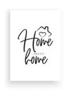 Wall Decals Vector, Home Sweet Home, House with heart illustration, Wording Design, Lettering Design, Art Decor