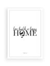 Love build a happy home, home poster design vector isolated on white background, wall decals, wall decor, art decoration Royalty Free Stock Photo