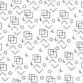 Minimalist pattern with geometric shapes.