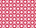 Minimalist vecor pattern made of simle geometry in red color Royalty Free Stock Photo
