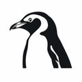 Minimalist Penguin Head Silhouette Simple And Striking