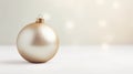 A minimalist photo of a Christmas golden ornament Royalty Free Stock Photo