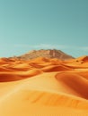 A minimalist photo of sand dunes in the desert. By generative Ai Royalty Free Stock Photo