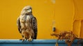 Minimalist Photography: A Brooding Eagle In Golden Hues