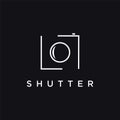 Minimalist photography camera logo icon vector template Royalty Free Stock Photo