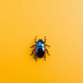 Minimalist Photography: Cute Beetle In Bold Color-blocking