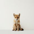 Minimalist Photography: Cute Coyote In Japanese Minimalism Style 32k Resolution