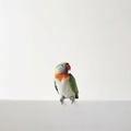 Minimalist Photography Of A Cute Parrot