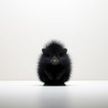 Minimalist Photography Of A Cute Porcupine On A Computer Table