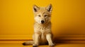 Minimalist Photography: Cute Wolf In Bold Angura Kei Style