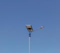 Minimalist photography sky blu and lamp